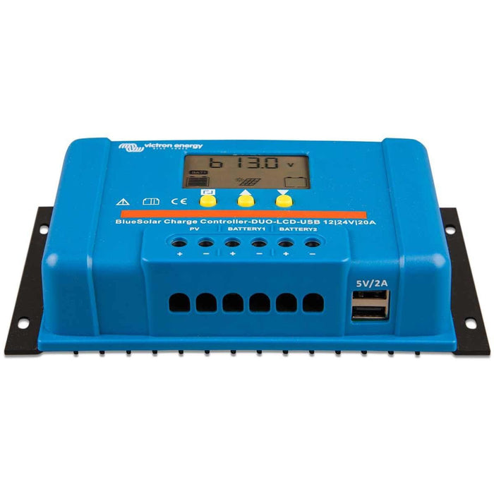 Victron BlueSolar PWM Charge Controller DUO LCD & USB (12V/24V / 20A)