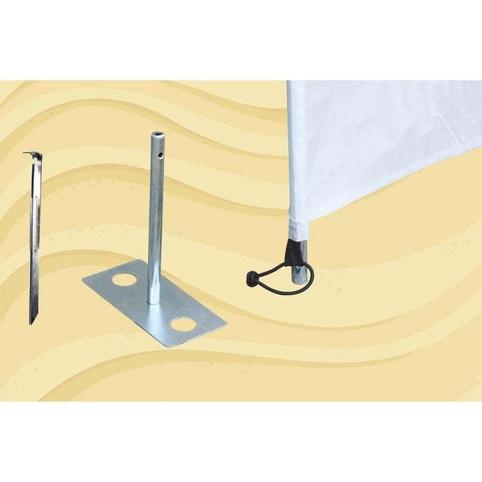 Bo-Camp Windbreak Peg with Plate 30cm 4 Pieces