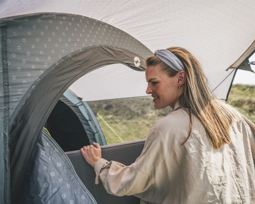 Outwell Rockwell 4 Pole Tent Blue 4 Person Outwell - UK Camping And Leisure