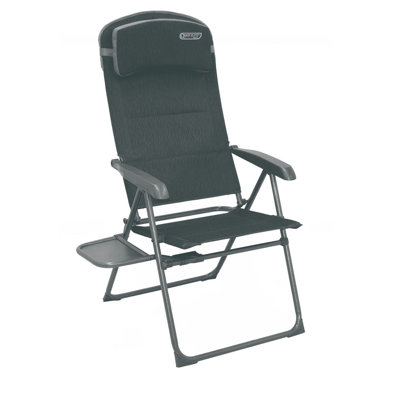 Quest Ragley Pro Recline Camping Caravan Chair with Side Table Quest - UK Camping And Leisure