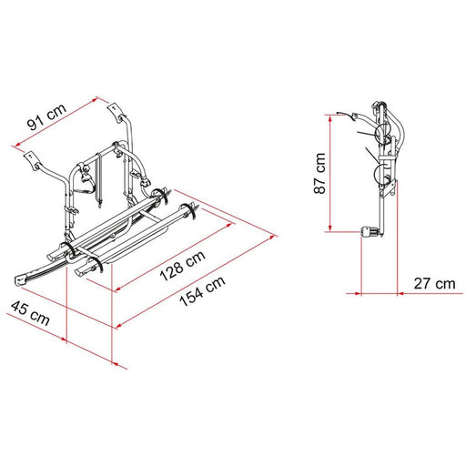 Fiamma Carry-Bike Ford Transit Custom Fiamma - UK Camping And Leisure