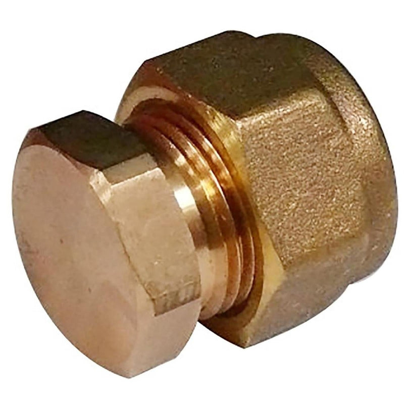 AG Compression Stop End (1/4" Compression) AG - UK Camping And Leisure