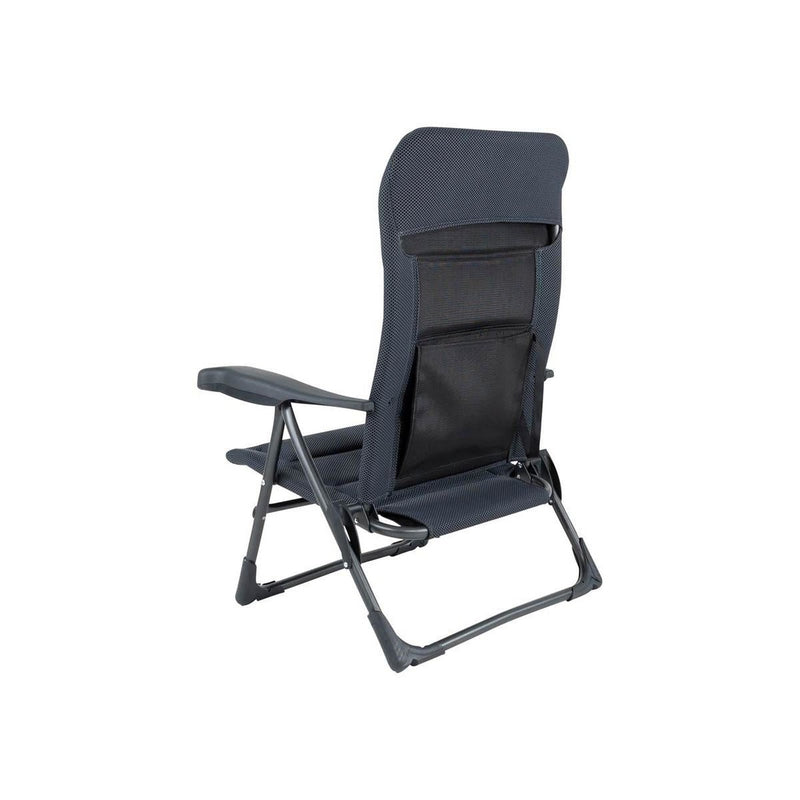 Crespo Beach Chair AP/205 Air Deluxe Grey Crespo - UK Camping And Leisure