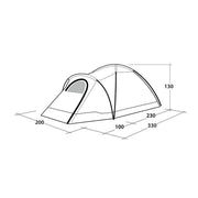 Outwell Cloud 3 Dome Tent 3 Berth Outwell - UK Camping And Leisure