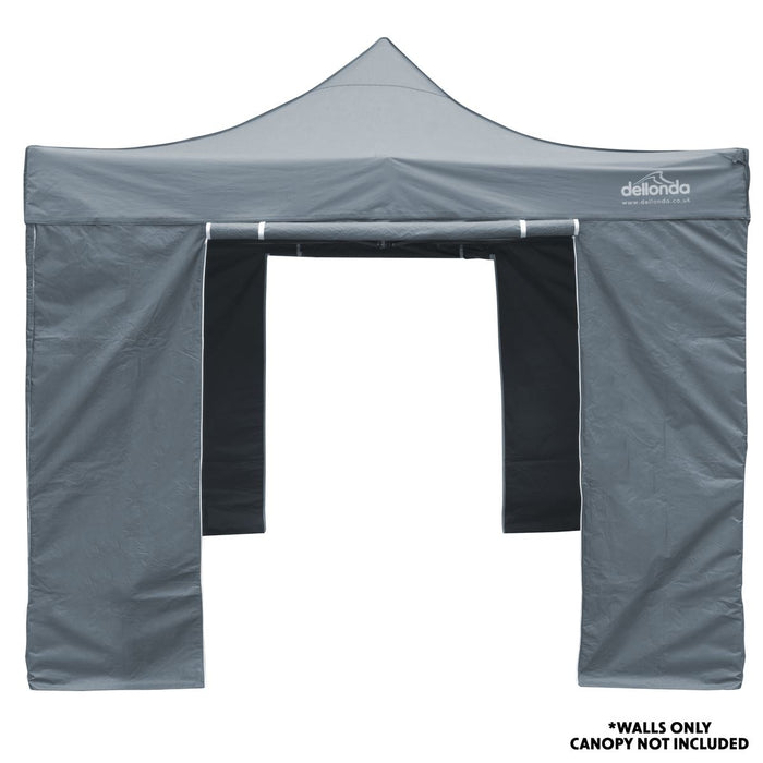 Dellonda Side Walls/Doors/Windows for Gazebo/Marquee Fits 2 x 2m Models - Grey Dellonda - UK Camping And Leisure