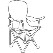 Childrens fun dinosaur folding chair 5203T Quest - UK Camping And Leisure