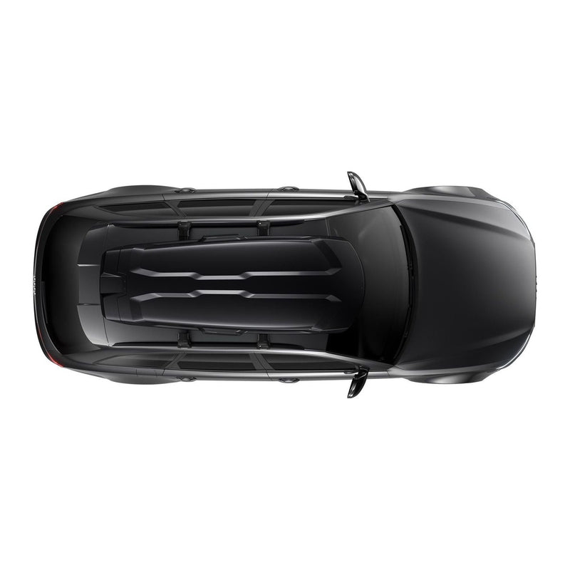 Thule Vector Alpine roof box black metallic Rooftop cargo carrier Thule - UK Camping And Leisure
