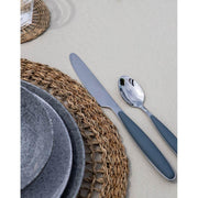 Gimex Cutlery Grey Soft Touch Handle 16 Pieces Gimex - UK Camping And Leisure