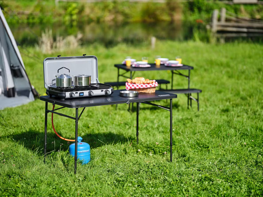 Campingaz Camping Kitchen 2 Multi-Cook Double Burner Portable Camping Gas Stove and Side Grill - image 5
