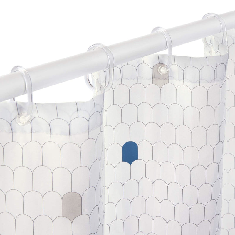 Shower Curtain White & Cells 2348 Rayen - UK Camping And Leisure