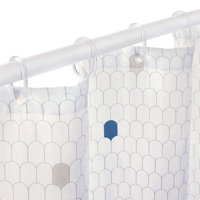 Shower Curtain White & Cells 2348 Rayen - UK Camping And Leisure