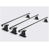 Summit Commercial 3 x Aluminium Fixed Point Roof Bars Rack 1.7m SULC-015