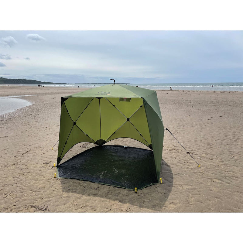 Quest Screen House 4 Mini pop up Gazebo Green Quest - UK Camping And Leisure