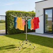 Leisurewize Caravan Camping 4 Arm Rotary Clothes Airer with Pegs - View 5