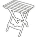 Fleetwood slatted side table F0020G Quest - UK Camping And Leisure