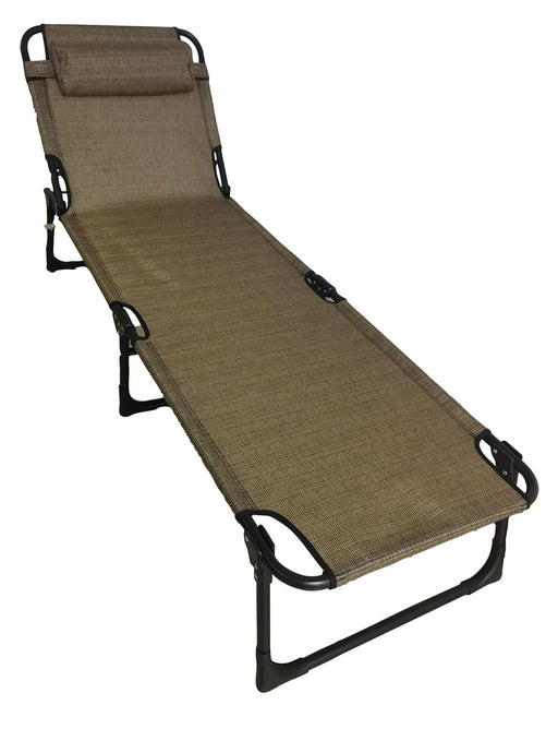 Quest Canterbury Plus Folding Sun Lounger Quest - UK Camping And Leisure