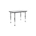 Crespo Table AP/246-M-89 Black 101 x 65cm Crespo - UK Camping And Leisure