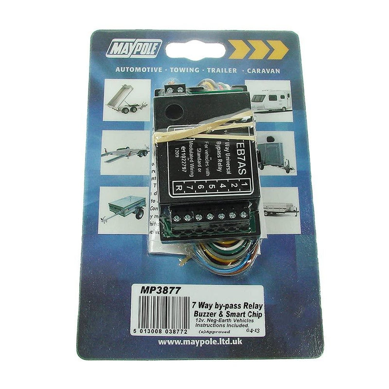 7 Way Towing Bypass Relay With Buzzer, 24V to 12V - 15A - Maypole Tow MP3879B - View 4