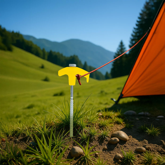 Leisurewize 20Pc Screw in Threaded HD Ground Pegs Set 7.4x185mm Leisurewize - UK Camping And Leisure