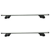 Summit SUP-915 Premium Railing Roof Bar for Cars with Raised Running Rails, Aluminium, Set of 2, Silver Summit - UK Camping And Leisure