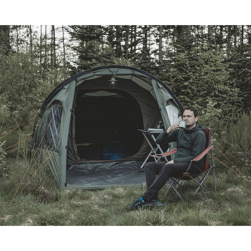 Easy Camp Hidra 4 Pole Tent Green 4 Person Easy Camp - UK Camping And Leisure