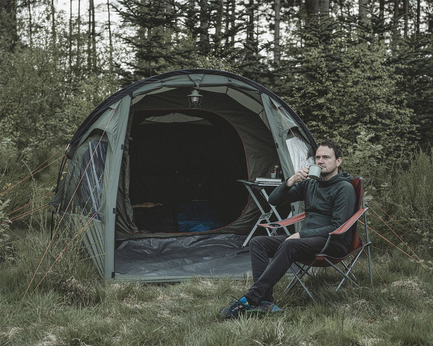 Easy Camp Hidra 4 Pole Tent Green 4 Person Easy Camp - UK Camping And Leisure