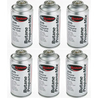 6x Go System Butane Propane Mix Gas 2175 170g 306ml