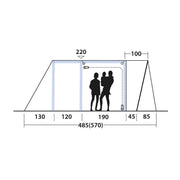 Outwell Jones L PowerAir Driveaway Awning Campervan 175-200cm Low - View 19