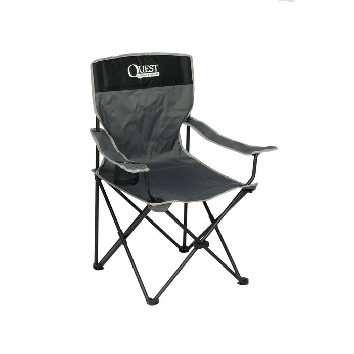 Quest Autograph Festival Camping Chair Black Edition Quest - UK Camping And Leisure