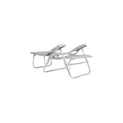 Crespo Beach Chair AL/223 Light Grey Crespo - UK Camping And Leisure