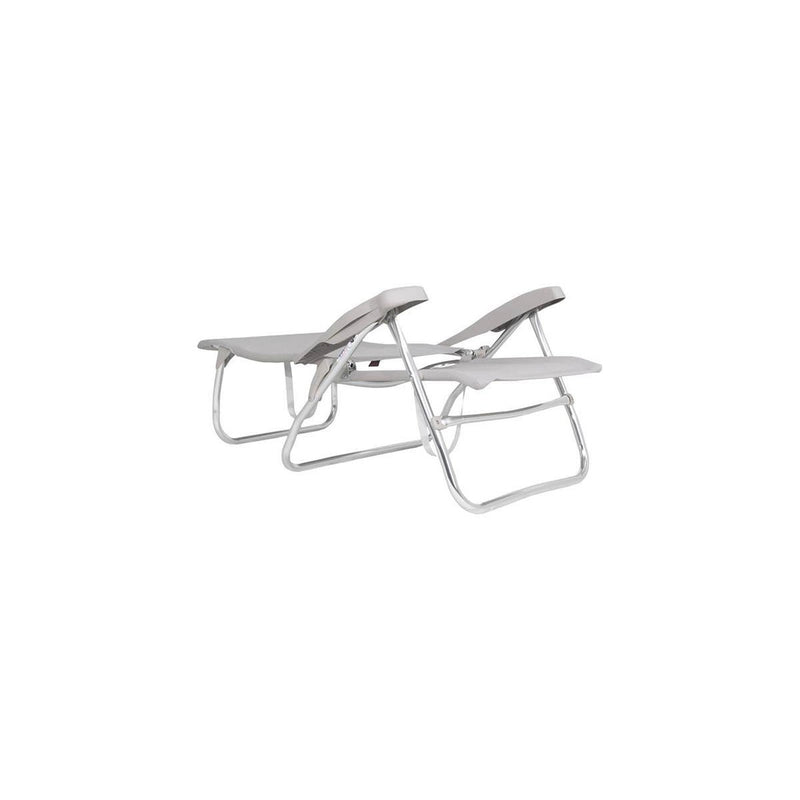Crespo Beach Chair AL/223 Light Grey Crespo - UK Camping And Leisure