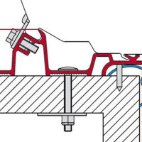 Fiamma Adapter Bracket Kit for Caravan Standard (98655-657)