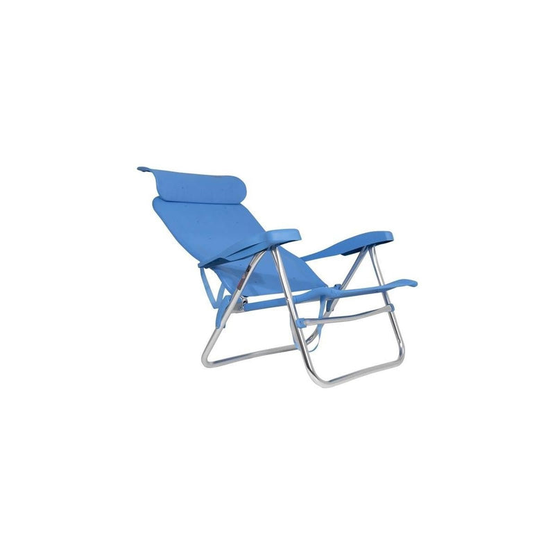 Crespo Beach Chair AL/205 Compact Blue Crespo - UK Camping And Leisure