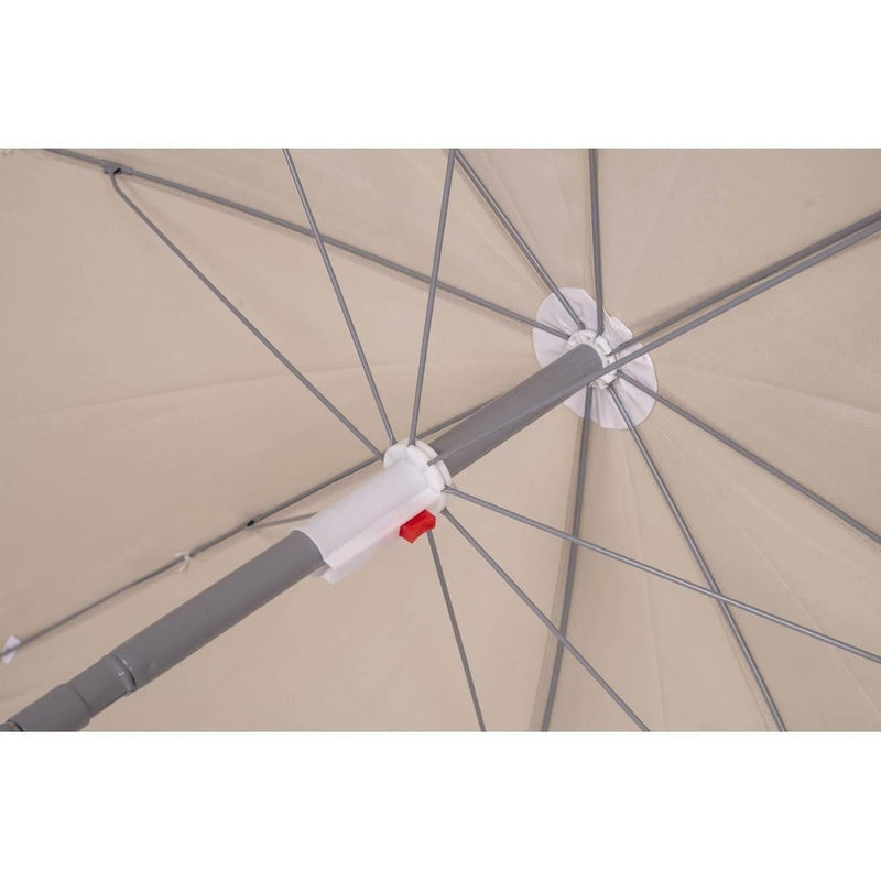 Bo-Camp Parasol Articulated Arm Polyester Dia 250cm Sand Bo-Camp - UK Camping And Leisure
