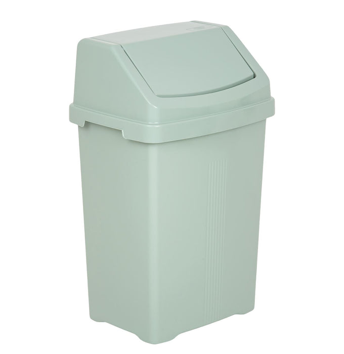 Casa 8L Swing Bin Silver Sage 17006 UK Camping And Leisure - UK Camping And Leisure