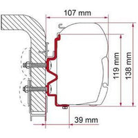 Fiamma F45 Adapter Kit Hymercamp 400Cm 98655-274