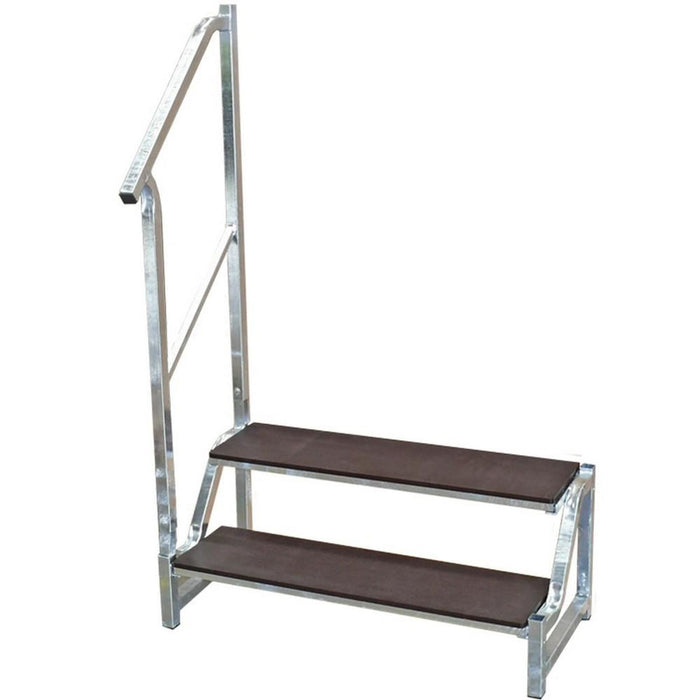 AG Free-Standing 2 Tread Step Galvanised AG - UK Camping And Leisure