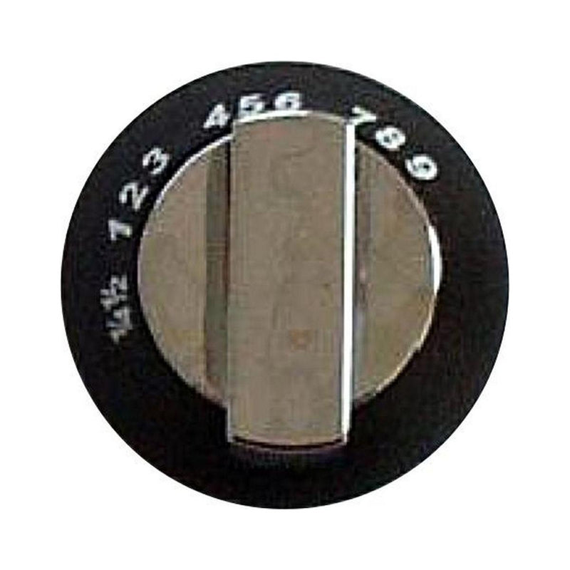 Thetford SPCC0595.SA oven control knob with Black and Satin finish, suitable for Thetford - UK Camping And Leisure