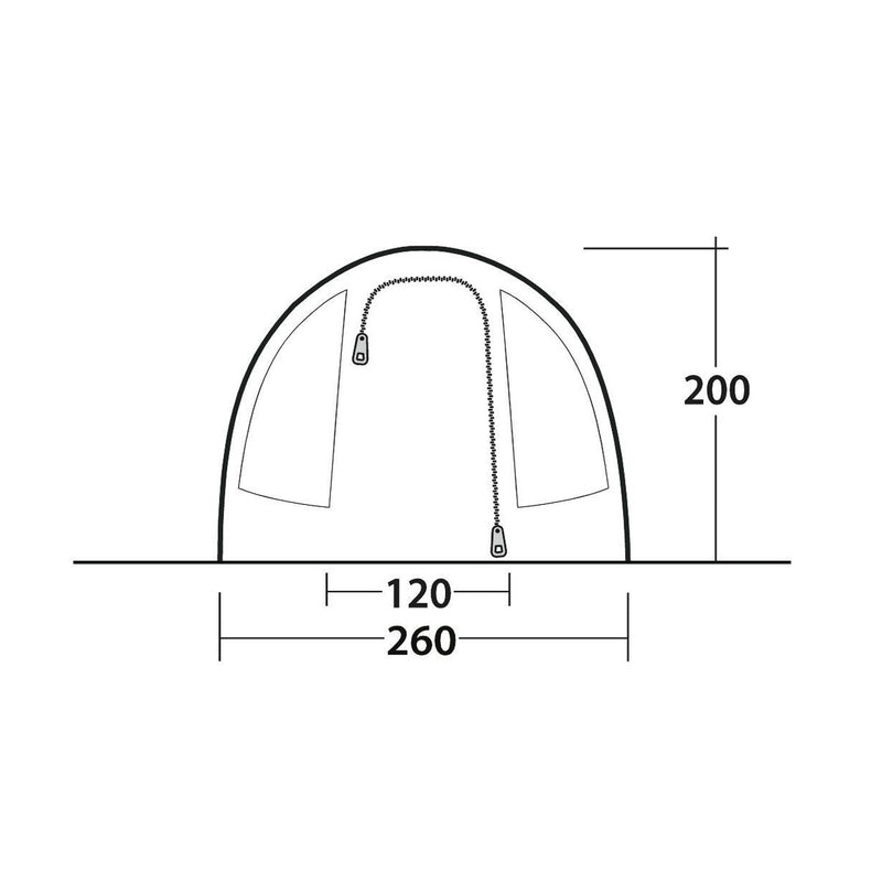 Outwell Sky 4 Pole Blue 4 Person Tent Outwell - UK Camping And Leisure