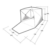 Outwell Compton Beach Shelter Fast Pitch - View 13