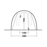 Outwell Rockwell 4 Pole Tent Blue 4 Person Outwell - UK Camping And Leisure