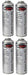 4x GoSystem Butane Propane Mix Gas 277g 482ml Go System - UK Camping And Leisure