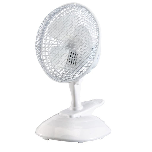 Draper 230V Clip-On Desk Fan, 6"/150mm, 15W 08710 Draper - UK Camping And Leisure