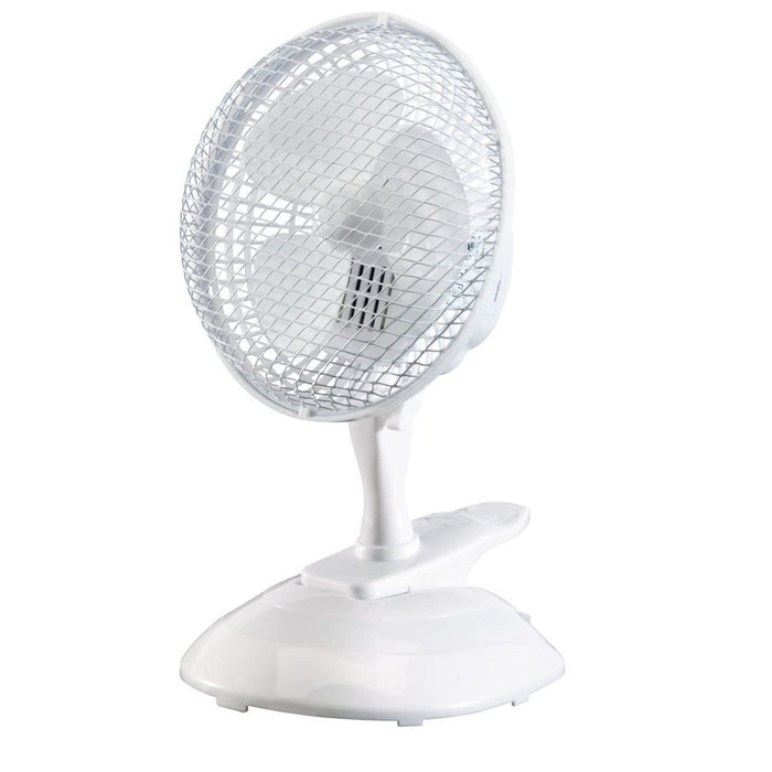 Draper 230V Clip-On Desk Fan, 6"/150mm, 15W 08710 Draper - UK Camping And Leisure