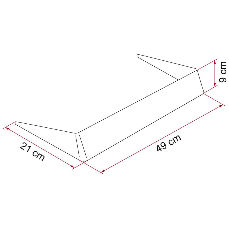 Fiamma Spoiler 40 White for Caravan Roof Spoiler Fiamma - UK Camping And Leisure