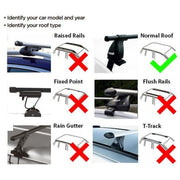 Summit Premium Steel Standard Roof Multi-Fit Roof Bars, Lockable, 1.2m, 2 Bar System - View 2