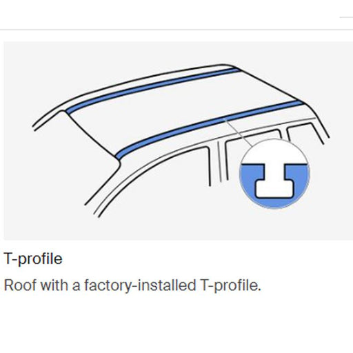 Thule WingBar Edge Roof Bars Black fits Ford Focus 2004-2007 Estate 5-dr with T-Profile Thule - UK Camping And Leisure