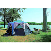 Coleman Cortes Octagon 8 Person Dome Glamping Yurt Camping Family Tent Blue Coleman - UK Camping And Leisure