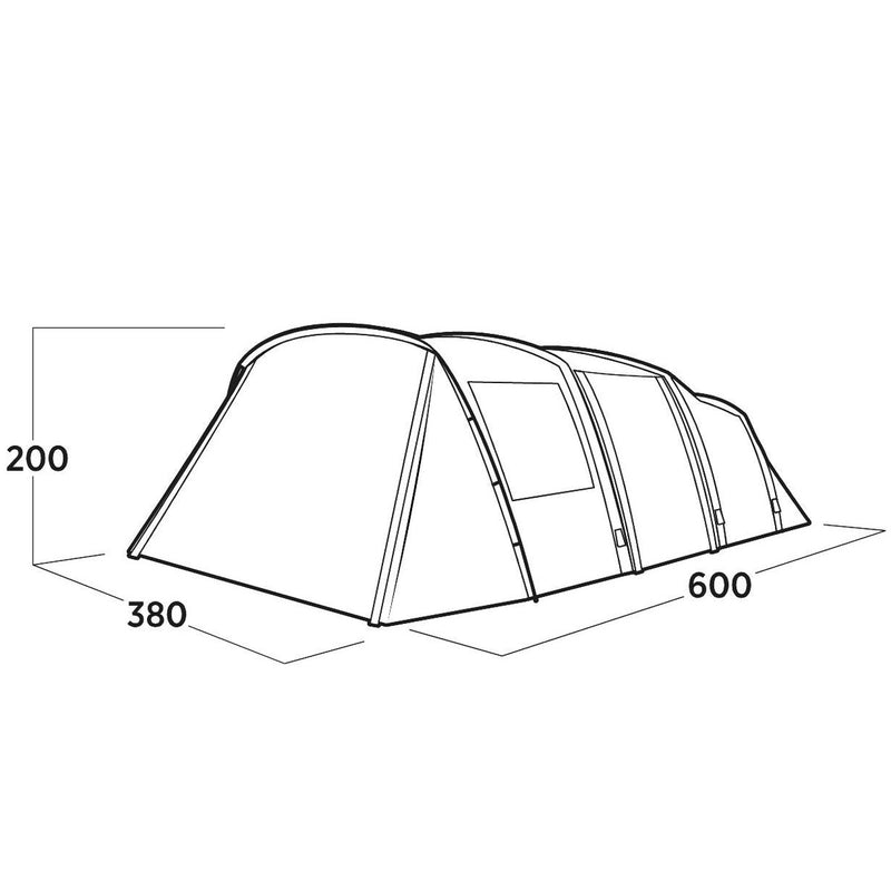 Easy Camp Kullen 6 Air Inflatable Family Large Tunnel Tent 6 Berth (3 Bedroom) - View 14