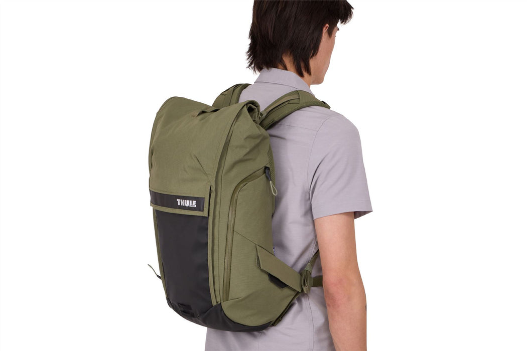Thule Paramount bike commute backpack soft green 20L Thule - UK Camping And Leisure